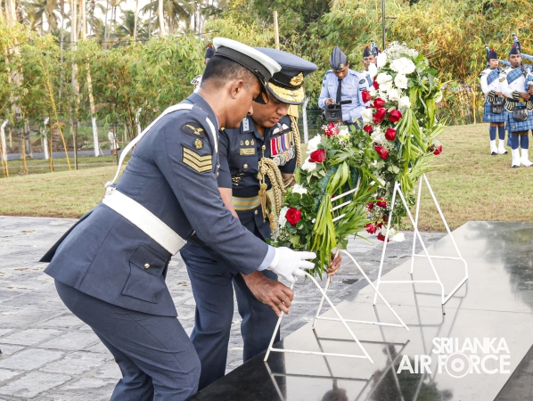 SLAF FALLEN WAR HEROES HONOURED AT THE WAR HEROES MONUMENT SLAF TRADE TRAINING SCHOOL, EKALA